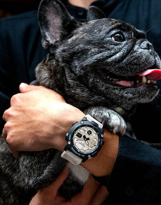 Casio GA-2000WM-1A мужские часы застежка крупным планом