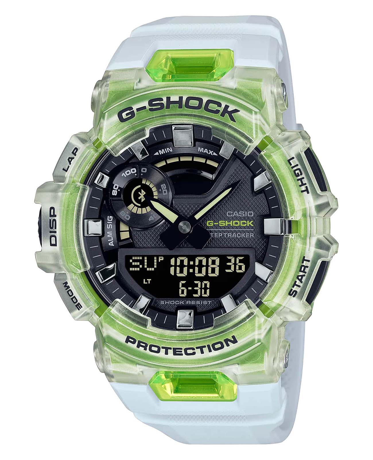 Casio Casio G-Shock GBA-900SM-7A9 G-SQUAD GBA-900SM-7A9 электронные мужские часы серый циферблат, браслет полимер — вид спереди