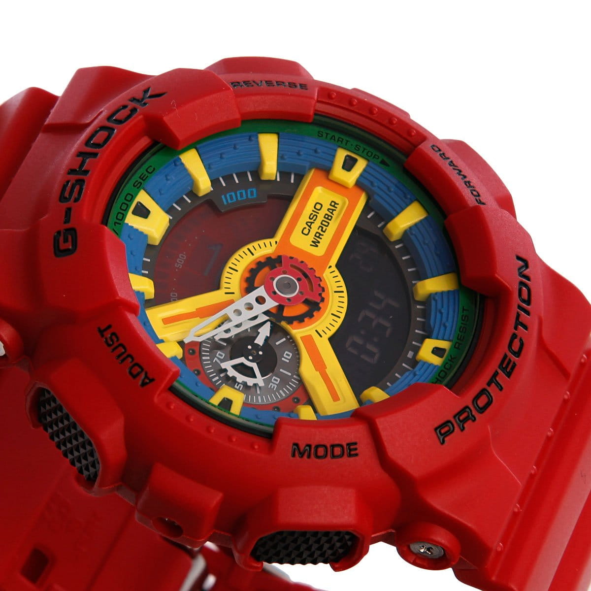 Casio Casio G-Shock GA-110FC-1A, g-shock япония мужские часы на браслете пластик боковой вид