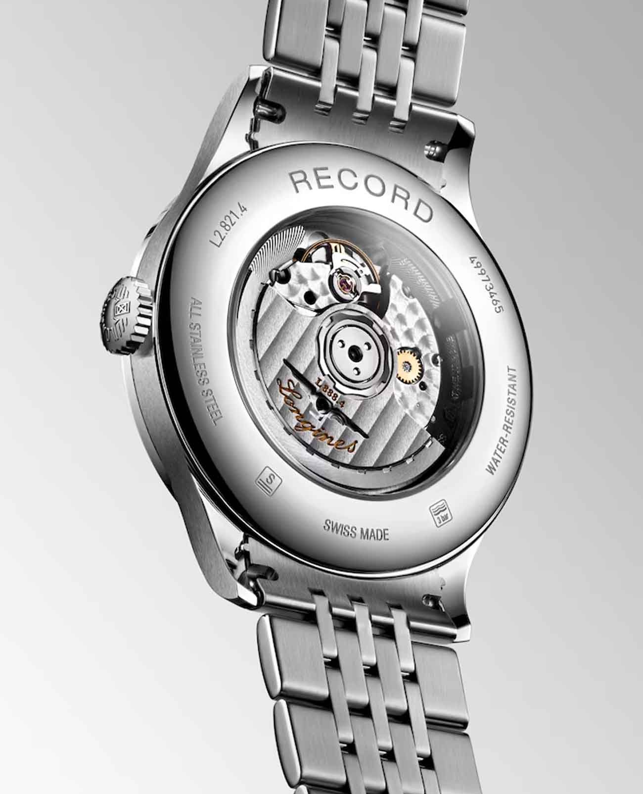 Longines Longines Record Collection L2.821.4.72.6 , наручные мужские часы фото под углом