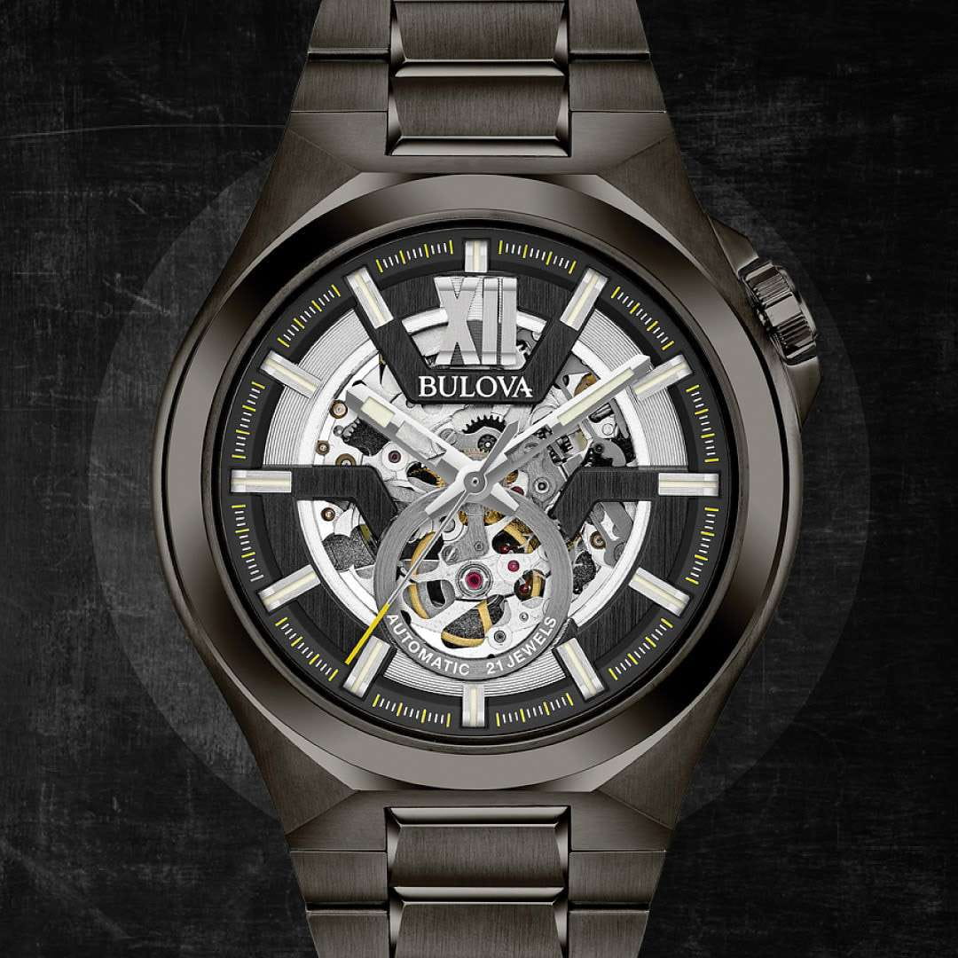 Оригинальные часы Bulova Bulova Maquina 98A179 механические калибр механизма  общий вид
