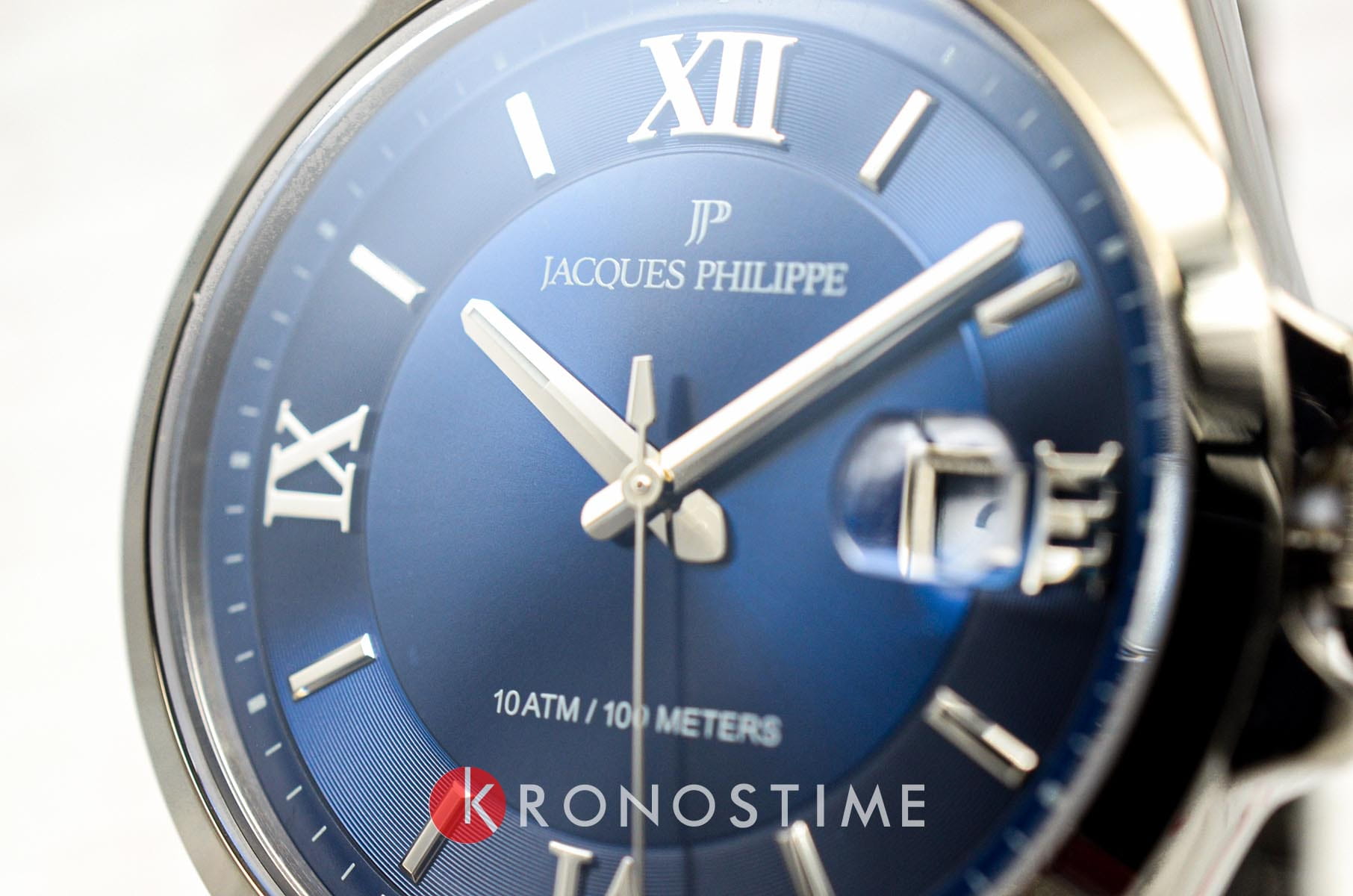 Jacques Philippe Jacques Philippe Infinitum JPQGS338337V2 кварцевые мужские часы часы крупный план синий циферблата