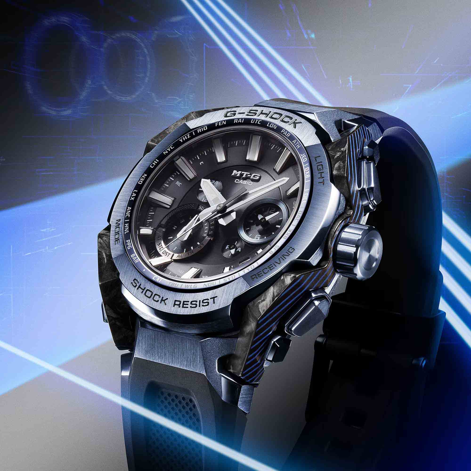 Casio Casio G-Shock Premium MTG-B4000B-1A2DR MTG - задняя крышка сталь металл карбон корпуса, япония часы