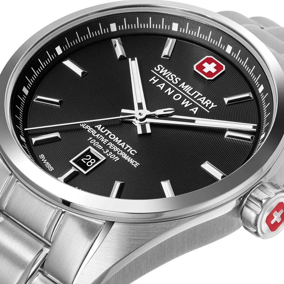 Swiss Military Hanowa SMWGL0006201 мужские часы застежка крупным планом