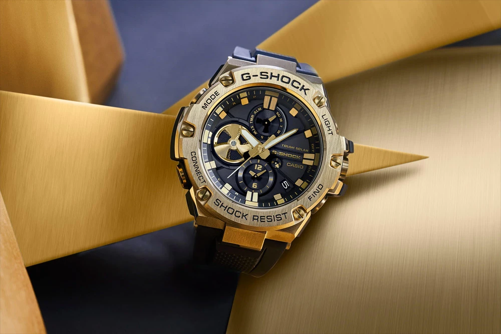 Casio Casio G-Shock GST-B100GB-1A9DR (GST-B100GB-1A9) мужские часы  циферблат на запястье