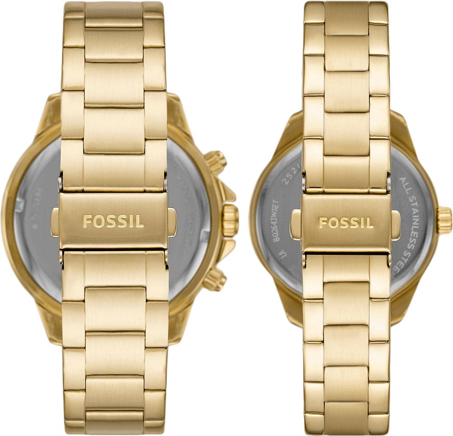 Оригинальные часы Fossil Fossil Bannon BQ2643SET кварцевые калибр механизма  общий вид