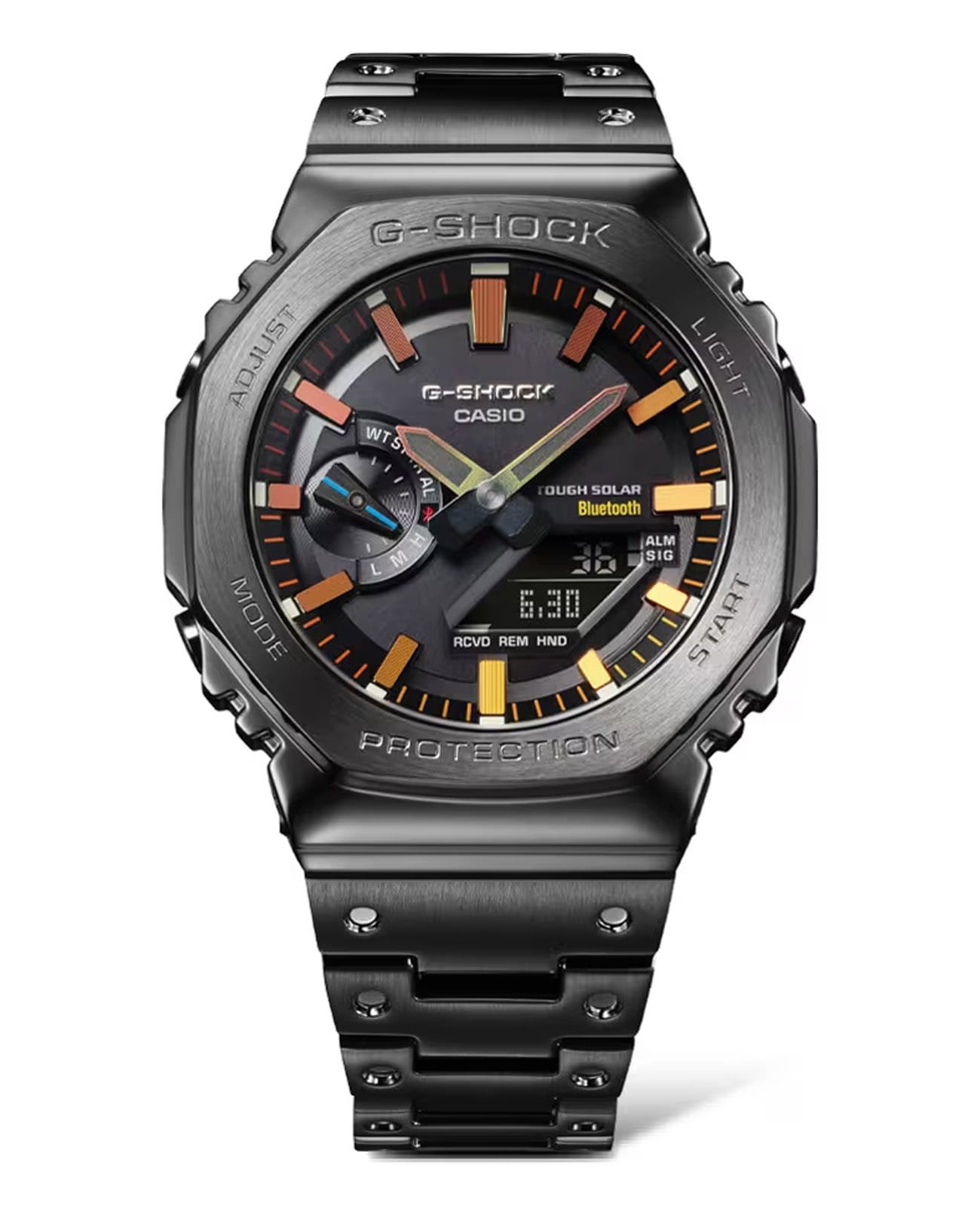 Casio Casio G-Shock GM-B2100BPC-1ADR (GM-B2100BPC-1A), g-shock япония мужские часы на браслете сталь с ip покрытием боковой вид