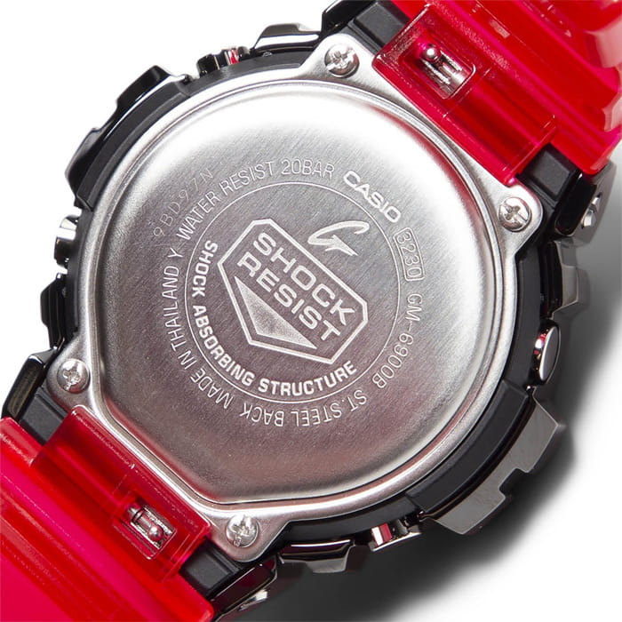Casio Casio G-Shock GM-6900B-4ER мужские часы красный циферблат на запястье
